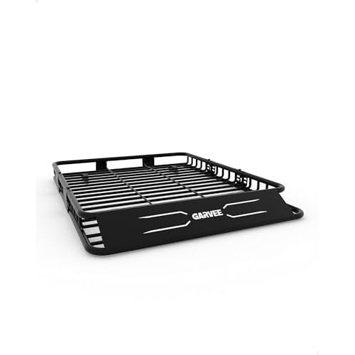 GarveeLife 64 in x 50 in Universal Roof Rack Basket, 200 LBS Capacity Rooftop Cargo Carrier Basket with Extension Luggage Rack Heavy Duty for SUVs, Tr