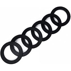 Juntas Sifon Fregadero Qrity 6 Piezas Junta de Tapón de Obturación de Tubo de Desagüe de Fregadero de Cocina, Junta de Drenaje de 45mm, Anillo de Sellado de Drenaje, Arandela de Goma para Accesorios de G 1-1/2 ´´