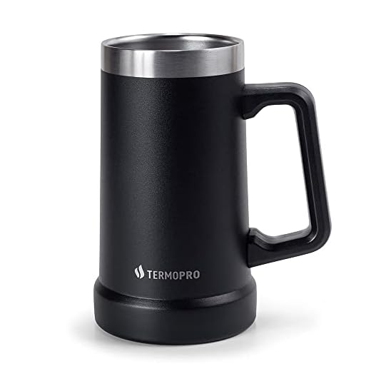 TERMOPRO Caneca Térmica para Cerveja 709ml Preto