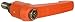Kipp 06611-1062X10 Fiberglass Reinforced Plastic/Steel Adjustable Handle with M6 External Thread, Novo?Grip Style, Stainless Steel Components, Metric, 10 mm Screw Length, Size 1, Orange Color