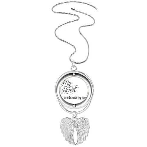Collier pendentif ailes d'ange My Heart Joy en argent pour femme