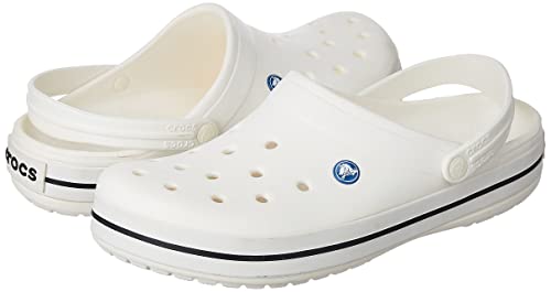 Image of Crocs Unisex Adult Crocband Clog 11016-100 White M8W10