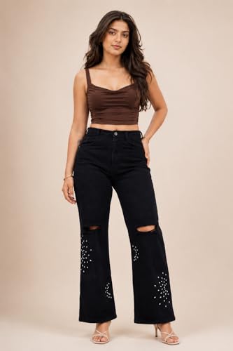 Emberaa black denim jeans – image 3