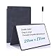 Xiciki A5 abwischbares Notizbuch, 24,2 x 17 cm, tragbar, Whiteboard, trocken abwischbar, mit Stiften und Whiteboard-Löscher, für Büro, Studium, Memos – Schwarz