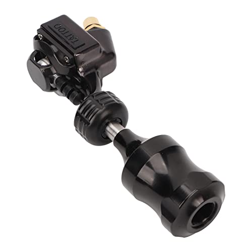 Tattoo Motor Machine Pen,RCA Rotary Tattoo Machine Pen 5mm Stroke Adjustable 5‑10V Liner Shader Tattoo Cartridge Machine Black