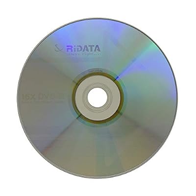 500 Pack Ridata DVD-R 16X 4.7GB 120 Min Silver Logo Top Blank Data Video Media Recordable Disc