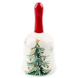 badaren Weihnachtsglocke 2025, Weihnachtsglocke Porzellan, Tischglocke Porzellan, Porzellanglocken,Sammlerstück Weihnachts Glocken, Weihnachtsdekorationen für Esstisch