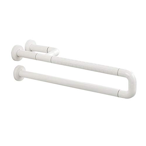 Preisvergleich Produktbild LXJJDGF-FUSH Geländer, Bad Handlauf, Edelstahl Rutschfester Handlauf, Älterer Fester Griff, Nachtsichtfunktion (Color : White, Size : 750mm)