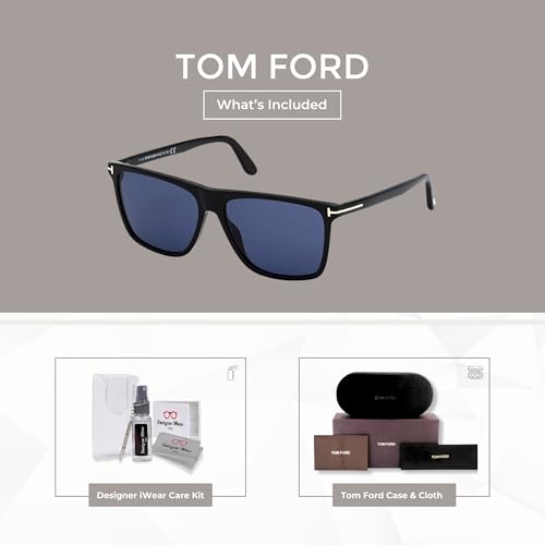 Tom Ford Fletcher FT0832 Square Sunglasses for Men +BUNDLE with ACCESSORY EYEWEAR KIT2
