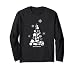 Brettspiel Komponente Meeple Design Weihnachtsbaum Langarmshirt
