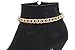 Women Western Fashion Jewelry Gold Metal Chain Links Boot Bracelet Shoe Anklet Bling Strand Basic
