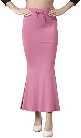 TWIN BIRDS Women Viscose Elastane Saree Skirt | Shapewear Petticoat Slip