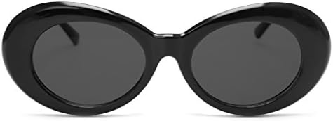 Bluejaye Retro Unisex Sunglasses UV400, Resin Oval Lens + Plastic Frame Clout Goggles