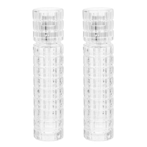 Veemoon Lot de 2 Flacons Vaporisateurs Amers Rechargeables en Verre Cristal 30 ML pour Cocktails, Pulvérisateurs Vintage pour Bar, Bouteille Spray Polyvalente pour Bitters et Parfums