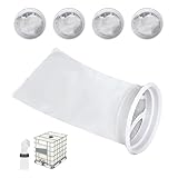 elthmpr 4 Stück Filter Deckelfilter IBC Tank Filter Regenwasserfilter - Filters aus Nylon für Regenwassertank IBC Tank Zubehör Abwaschbar IBC Ersatzfilter für IBC Container Regentonnen