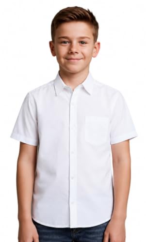 Image of CHARCHIT Boys Cotton Half Sleeves Solid Casual Shirt