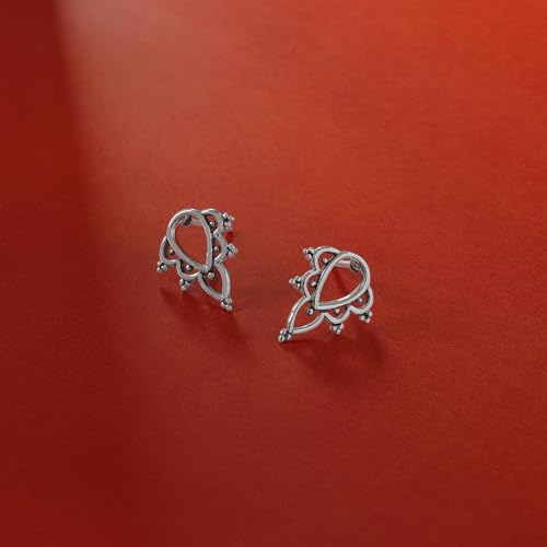 Boma Jewelry Sterling Silver Bohemian Pointed Teardrop Stud Earrings3