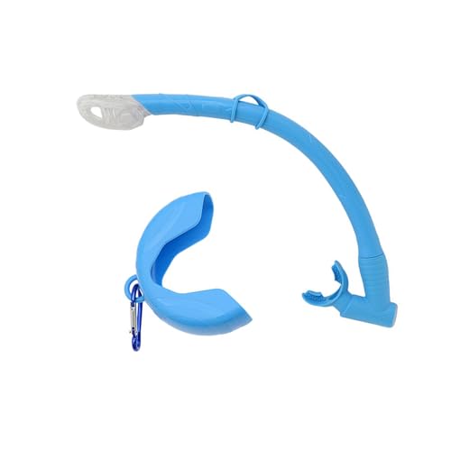 Esnórquel de silicona plegable y flexible con estuche de almacenamiento para buceo, buceo libre y esnórquel