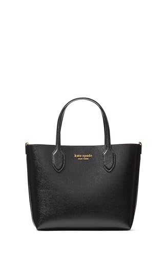Kate Spade New York Bleecker Saffiano Leather Medium Crossbody Tote, Black, One Size, Bleecker Tote