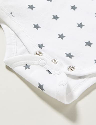 Care Body Neonato Maniche Corte, White (100), 80