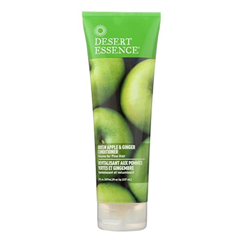 Pack of 6 x Desert Essence Thickening Conditioner Green Apple and Ginger - 8 fl oz
