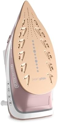 BLACK+DECKER Pearl Iron, IR2398, 50% Smoother Gliding with Pearl-Infused Ceramic Soleplate, Powerful Steam, 8 Foot Cord, Vertical Steam Function