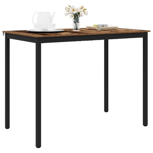 Table mange-debout rectangulaire gain de place avec plateau bois - 5
