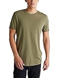 edc by ESPRIT Herren 990CC2K302 T-Shirt, 350/KHAKI Green, XS