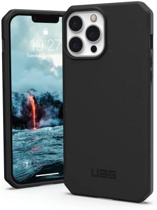 URBAN ARMOR GEAR UAG Designed for iPhone 13 Pro Max Case Black 100% Mindful Eco-Friendly Rugged Ultra Slim Outback Protective Cover, [6.7 inch Screen]