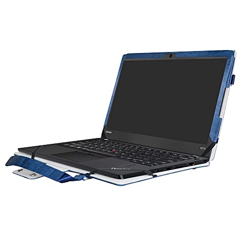 ThinkPad Yoga 370 Case,2 in 1 Accurately Designed Protective PU Leather Cover + Portable Carrying Bag for 13.3" Lenovo ThinkPad Yoga 370 Series Laptop(Not fit Other Model),Blue