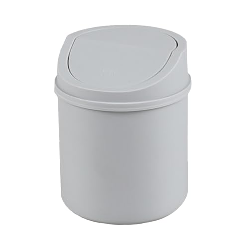 Mini caneca de basura de plástico gris 0.5 galón