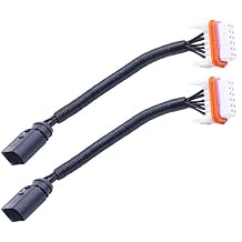 DUNSIHUI 2pcs 955-631-239-11 Headlight Wiring Harness Lamp Xenon Front Connector Compatible with Cayenne 2003-2006 95563123911 Headlight Wiring Harness