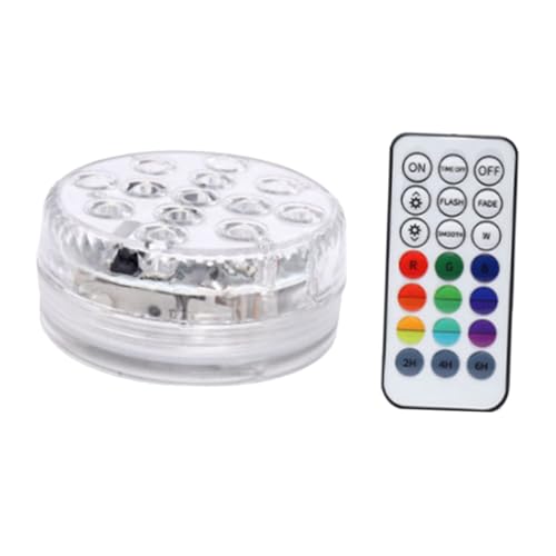 GARIOUANS Lampada Subacquea LED Submersibile con Telecomando per Piscina Acquario Luci Immersione Dimmerabili e Decorazione per Feste e Matrimoni
