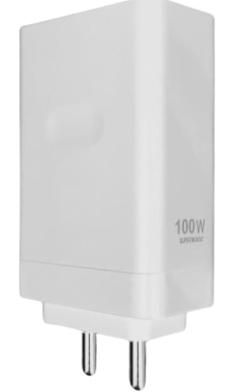 Image of Original 100W Type USB A Supervooc Charger Adapter Compatible with Oneplus 12R /12 /11R /11 /10 Pro /10 /10T /10R /9 Pro /9Rt | Ce 4 /3 /2 /4 Lite /Ce3 Lite /Nord 4 /3 /2 /2T Adaptor, White