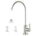 Heyalan Water Filter Faucet,Drinking Water Faucet for RO Filtration Systems,Kitchen Sink Faucets,Reverse Osmosis Faucet,Non-Air Gap Modern Filtered Water Faucet,Brushed Nickel