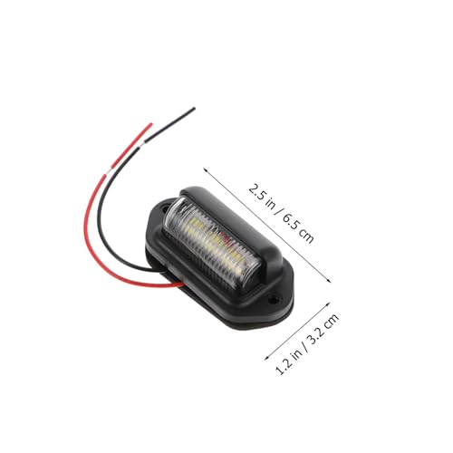 Luces LED para matrícula resistentes al agua 12-24v de ABS para evitar multas en coche y camión 5