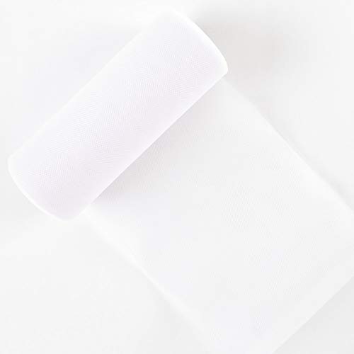 Creative Ideas Tulle Fabric Roll 6 by 25 yd (75) 29 Colors Available White