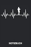  Notizbuch: Eiskunstläuferin Eiskunstlauf Eislauf Eistanz Wintersport Schlittschuhe Schlittschuhlauf Herzschlag  Lustiges Niedliches Tagebuch, ...  ca. A5 mit Linien  120 Seiten liniert