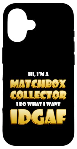 Match Box Collector IDGAF Meme For Match Collections �X�}�z�P�[�X iPhone 16 �p