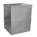 Large Animal Feed Bin Galvanised Steel Outdoor Bin for Tack Feed Coal Logs and Garden Farm Stables with Hinged Lid Corn Bin 100L