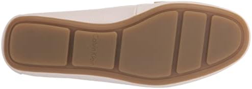 Calvin Klein Women's Leonie Loafer, White Leather 120, 8 | Image 3