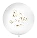 Produktbild PartyDeco Riesenballon Love is in The air 1m groß Luftballon Riesen Ballon Latexballon riesig Hochzeit Liebe