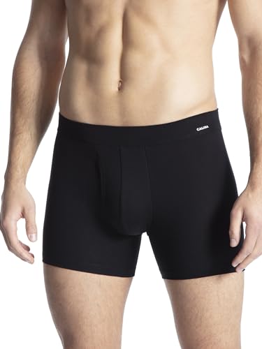 Men's Cotton Code Long Boxer Brief, 25890, Black, L