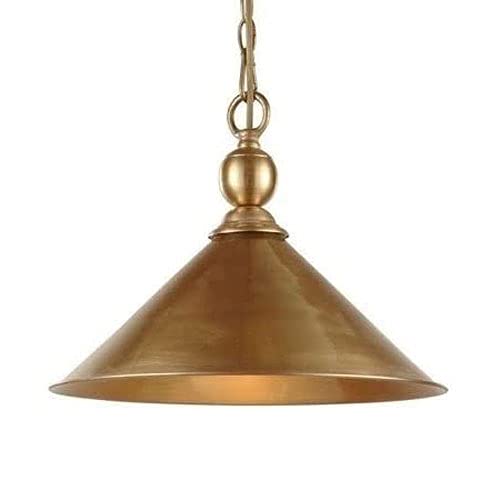 Plafonnier suspendu en cuivre à large diffusion lumineuse E27