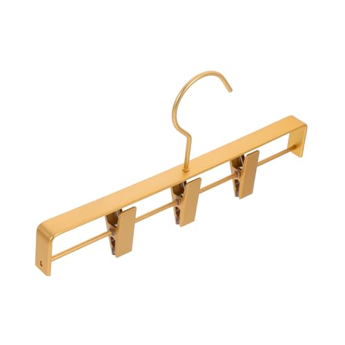 OUNONA Shorts Hangers Space Saving Metal Hangers for Pants Skirt Jeans Slip Clips Organize Your Closet