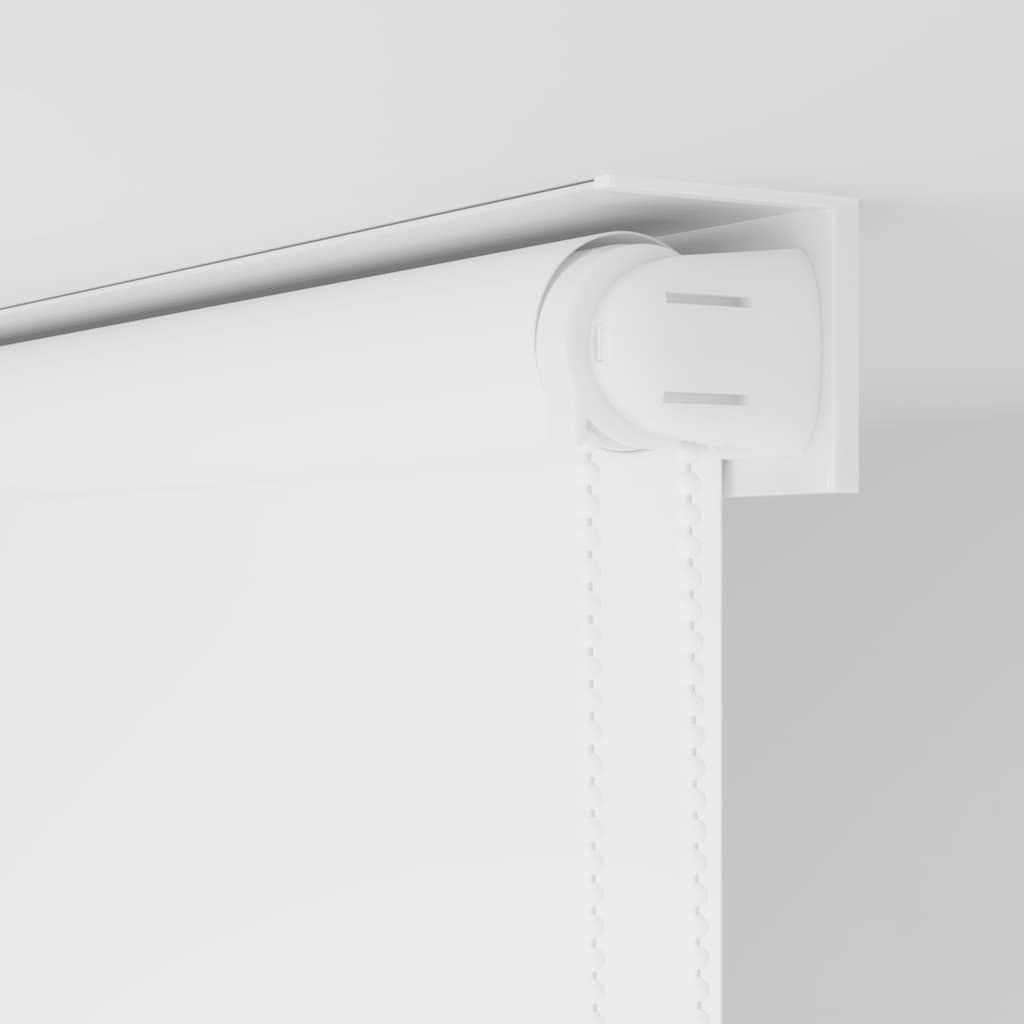 Duschrollo 100x240 cm weiß, wasserabweisendes Badrollo aus PEVA, Sichtschutz für Dusche und Badewanne, Duschvorhang Ersatz mit Kettenzug