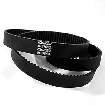 BESTORQ 1360-8M-50 8M Timing Belt, Rubber, 1360 mm Outside Circumference, 50 mm Width, 8 mm Pitch, 170 Teeth