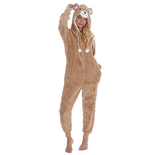 Pyjama à capuche en polaire douce et confortable pour femme, Teddy à capuche, Large-X-Large Cover