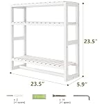 Galood Over The Toilet Storage Bathroom Shelves Wall Mounted 3 Tier White - Image 2