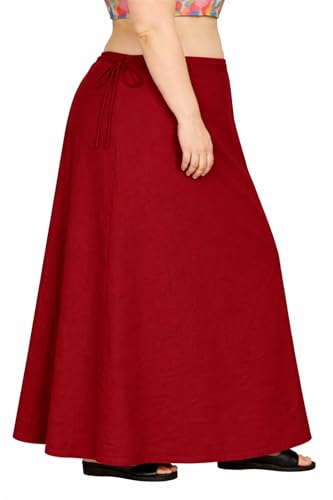 Image of CITIX Pure Cotton Petticoat for Woman Saree | Adujastable Drawstring Waist